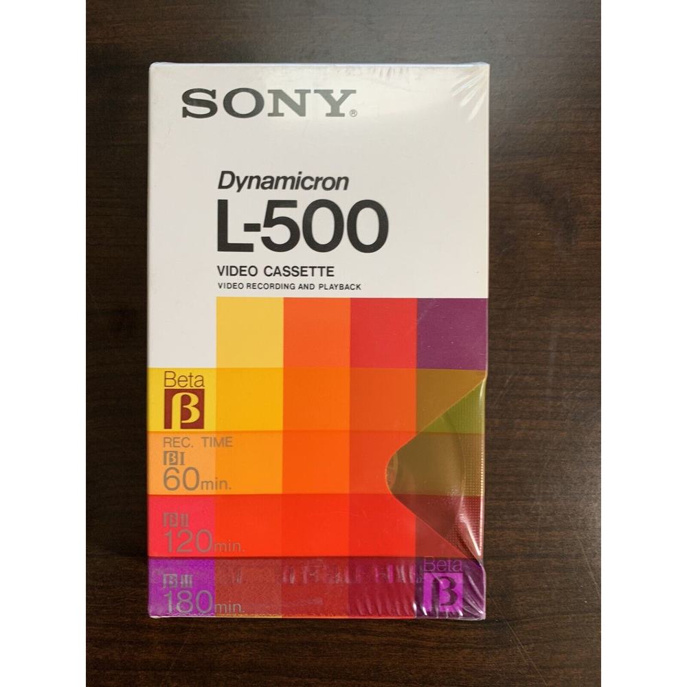 Sony L-500 Dynamicron Beta Video Tape, New, Sealed 180 minutes